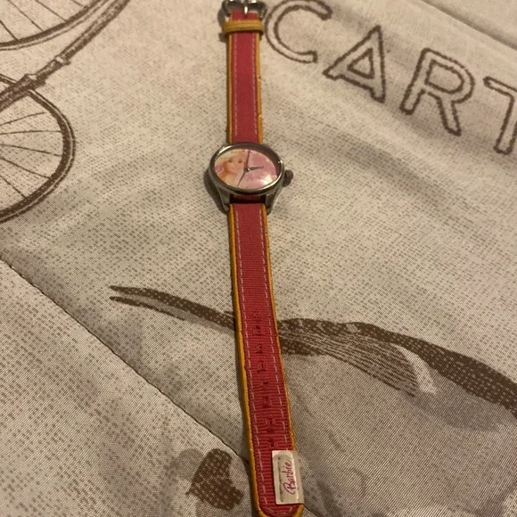 Rarenostalgia vintage Barbie watch have anew battery.